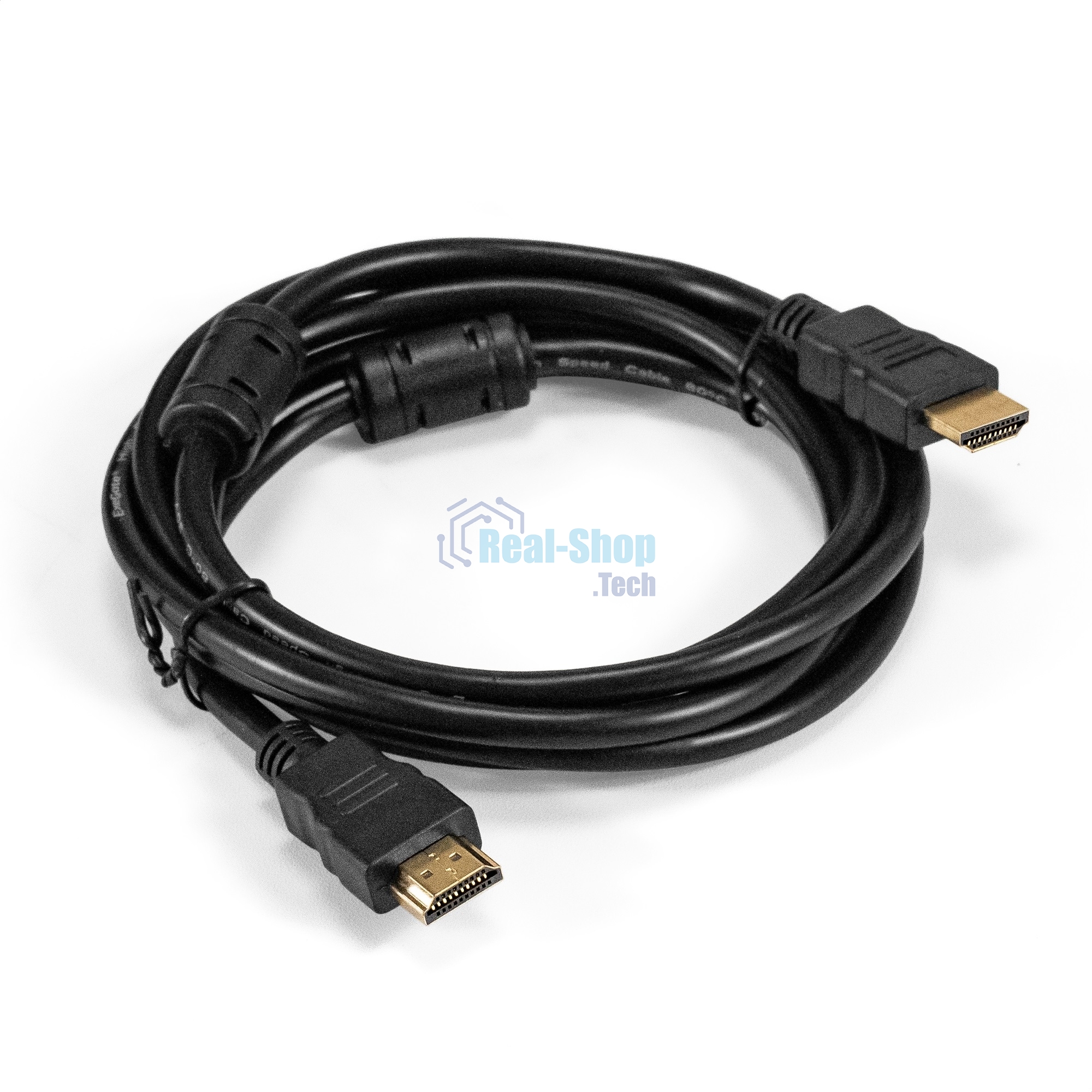 Кабель HDMI ExeGate EX-CC-HDMI-2.0F (19M/19M, 2м, v1.4b, ферритовые кольца, позолоченные контакты)