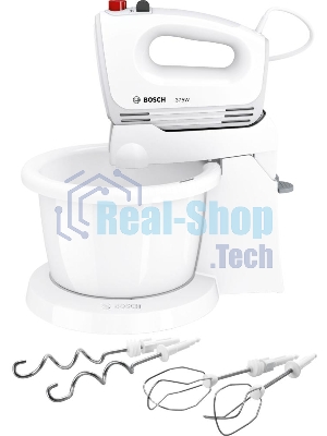 Миксер ручной Bosch MFQ2600W 375Вт, белый