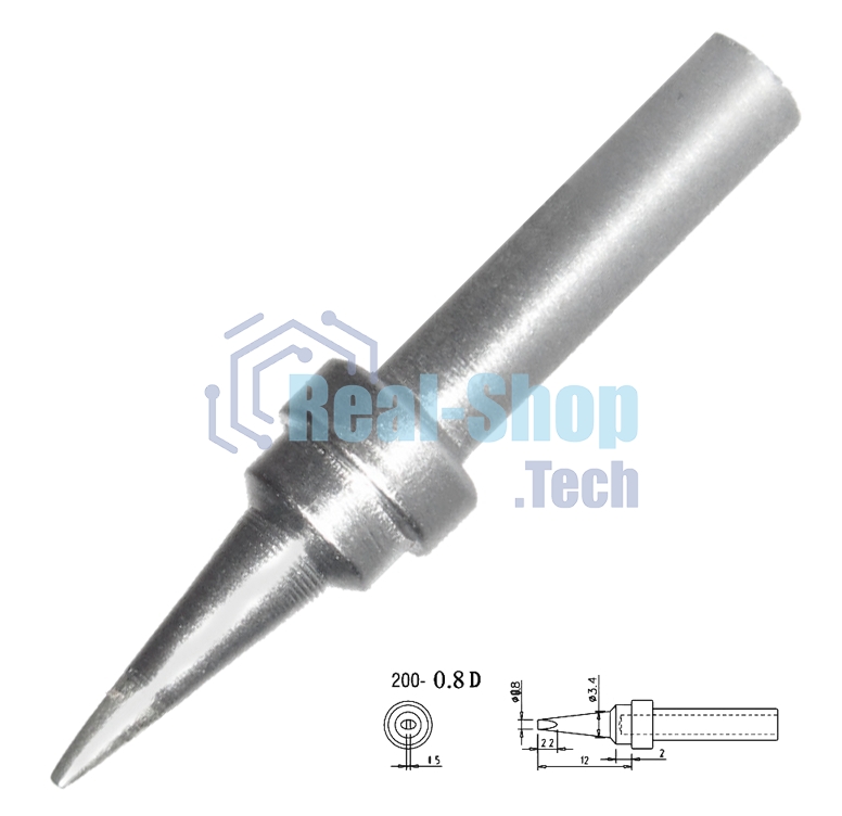 Жало для паяльника Quick QK200-T-0,8D