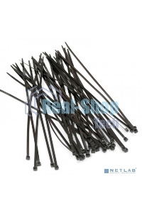 Стяжка Hyperline GT-250IBC нейлоновая неоткрывающаяся, безгалогенная (halogen free), 250x3.6 мм, черная, (100 шт)