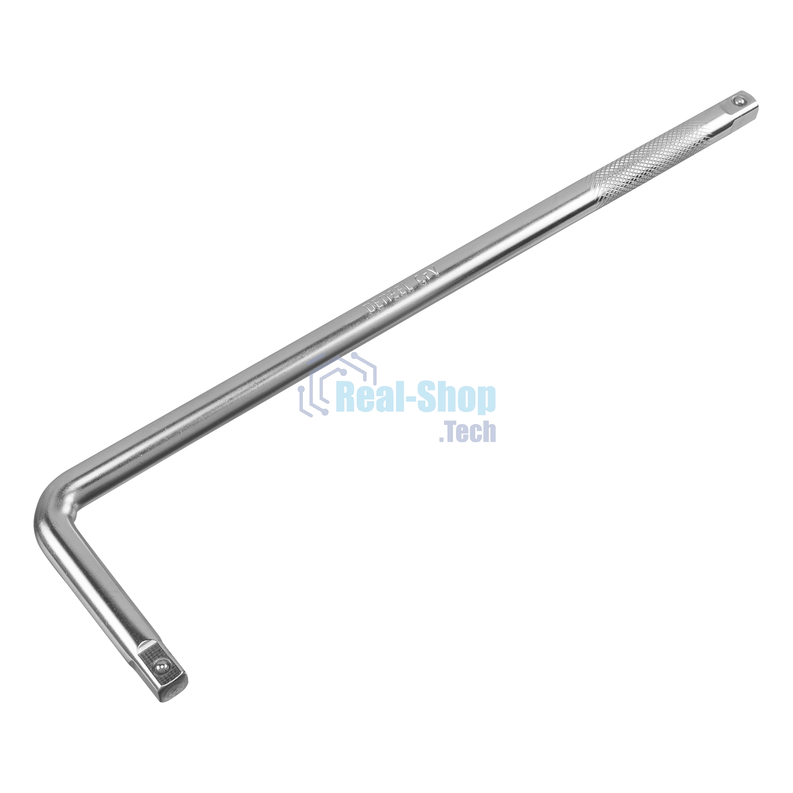 Вороток Г-образный Denzel 375x100 мм, квадрат 1/2