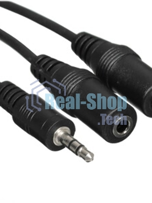 Кабель аудио сигнала Cablexpert, Jack3.5 нушники + 3.5 микрофон-> Jack3.5 4pin, длина 20 см, белый