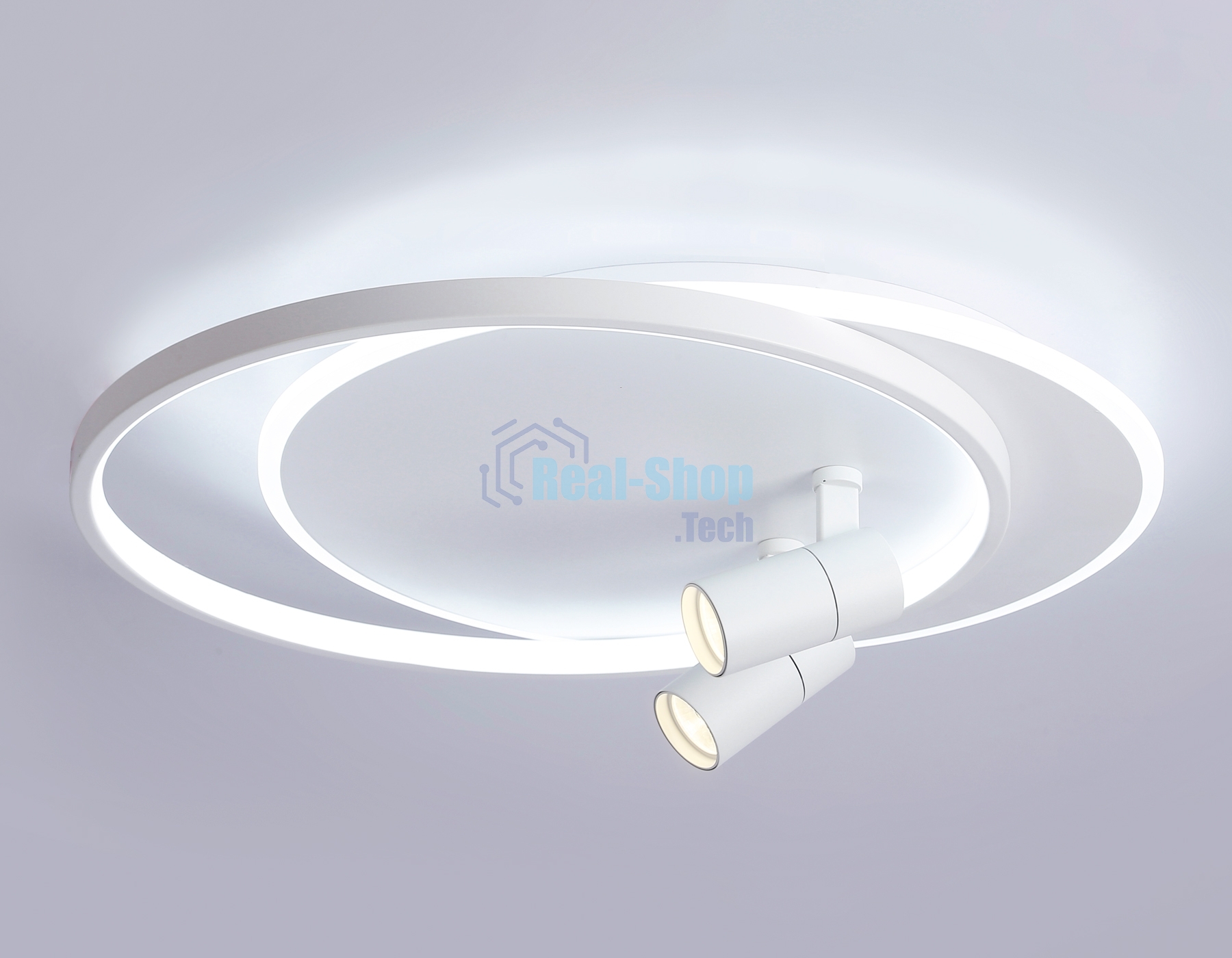 Светильник Ambrella light FL51391/1+2 WH белый 3000K-6400K 65W 560*480*120 (ПДУ РАДИО 2.4G)