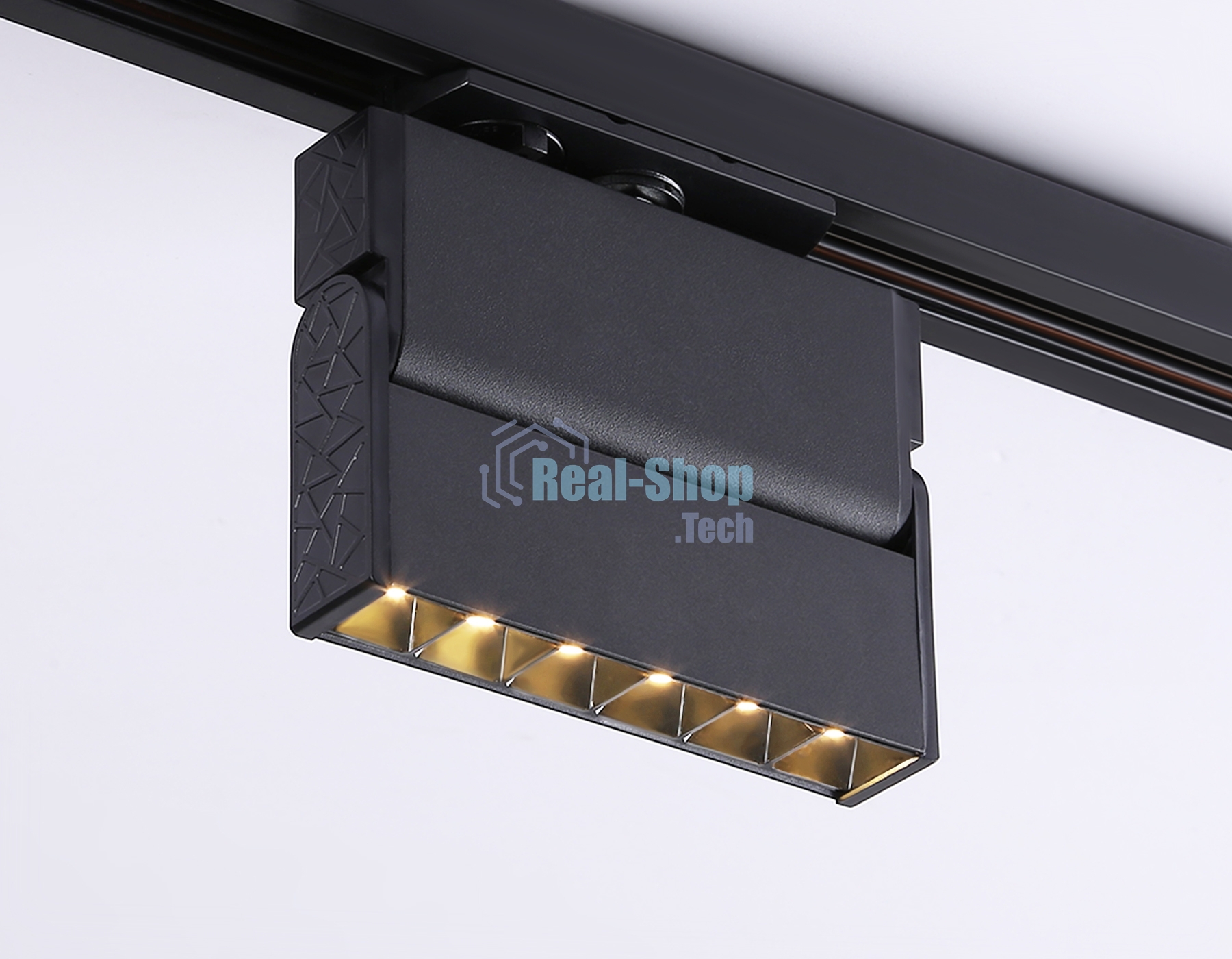 Трековый однофазный светодиодный светильник Ambrella light GL6813 BK черный LED 6W 3000K 24° 115*22*87