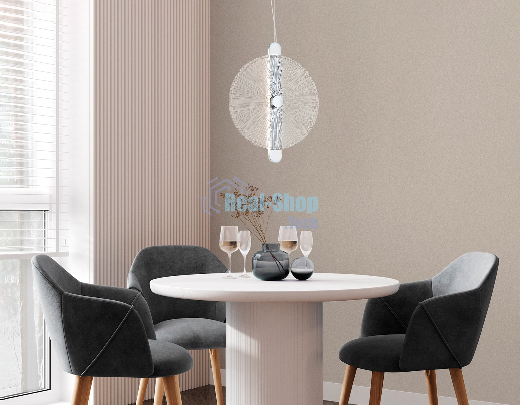 Светильник Ambrella light LH31145 СH/CL хром/прозрачный 13W 3000K 280*60*350