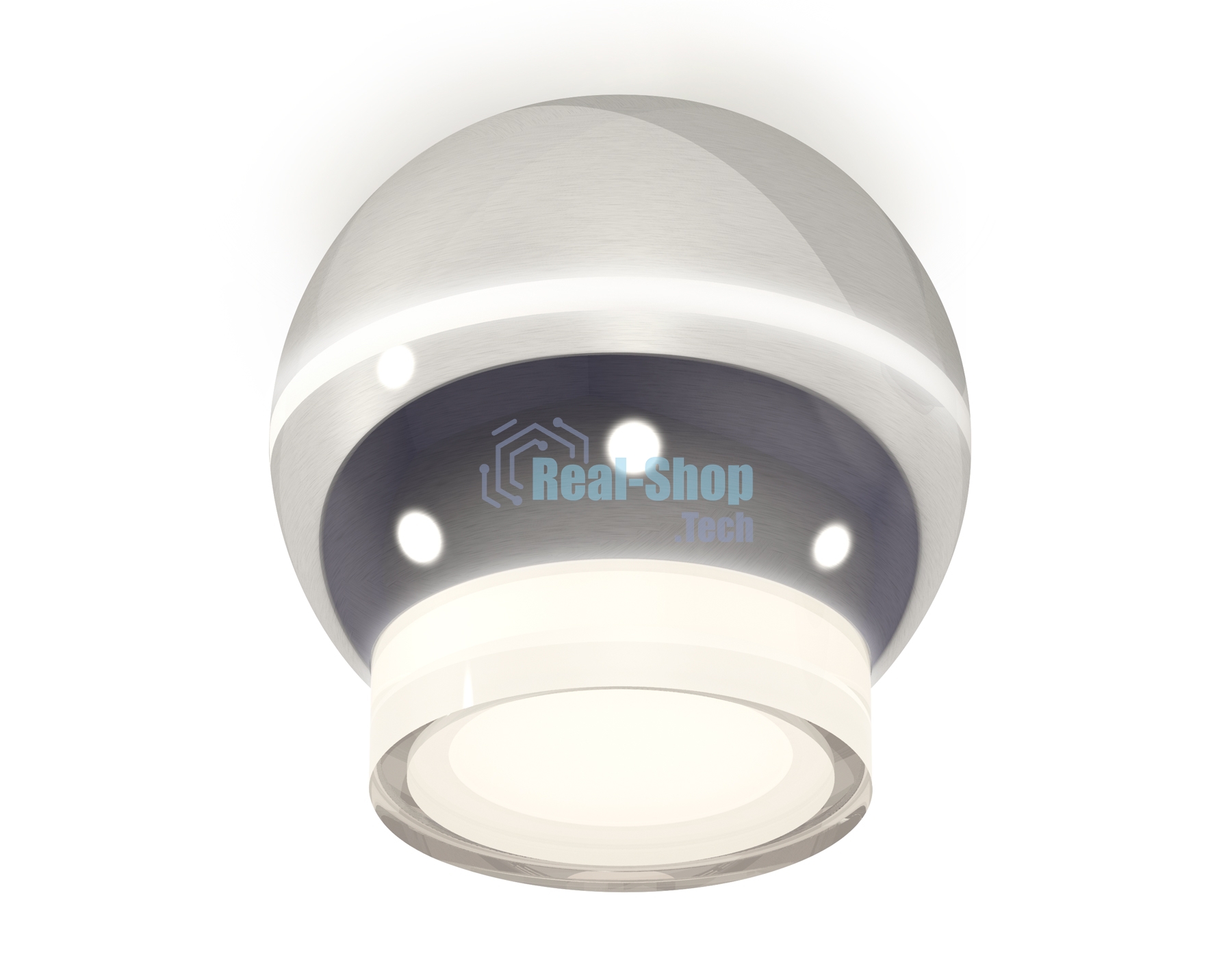Светильник Ambrella Light XS1104031 PSL/FR серебро полированное/белый матовый MR16 GU5.3 LED 3W 4200K (C1104, N7160)
