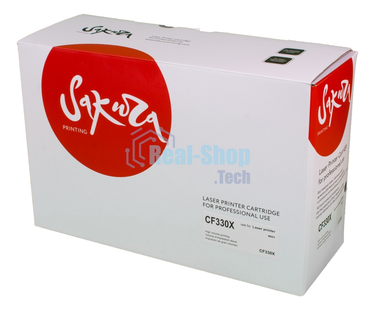 Картридж лазерный Sakura CF330X для HP LJ M651, M651DN, M651N, M651Xh, черный, 20 500 к.