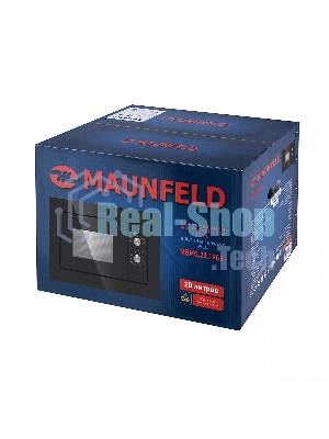 Встраиваемая микроволновая печь Maunfeld MBMO.20.1PGb черный, 20 л, 800 Вт, переключатели - поворотный механизм