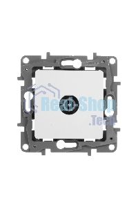 Розетка телевизионная проходная, 15дБ, бел. ETIKA