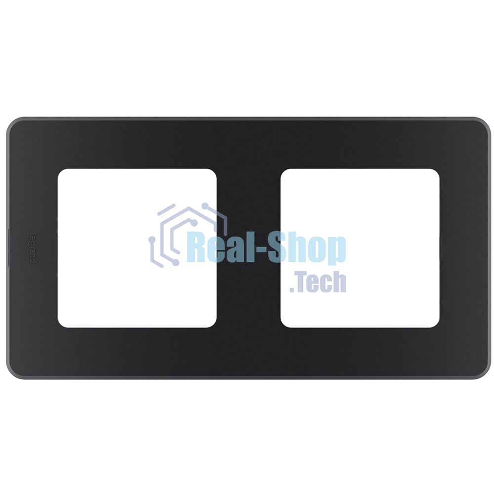 Рамка 2 поста антрацит Inspiria