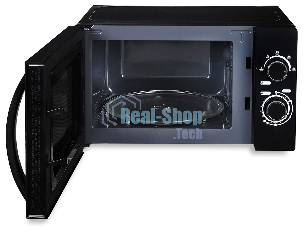 Микроволновая печь Hyundai HYM-M2063 черный, 20 л, 700 Вт, переключатели - поворотный механизм