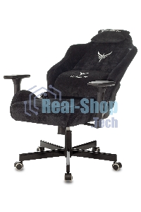 Кресло игровое Бюрократ Knight N1 Fabric черный Light-20, с подголов. крестовина металл