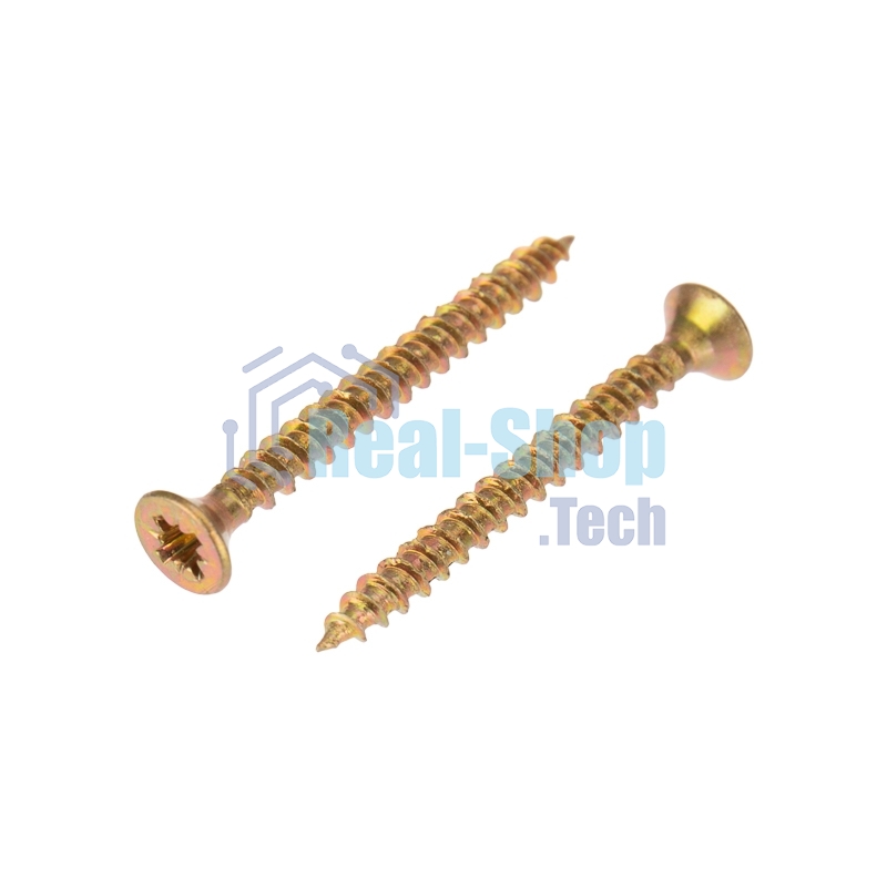 Саморез универсальный Kranz 3х30, желтый цинк, пакет (20шт.)