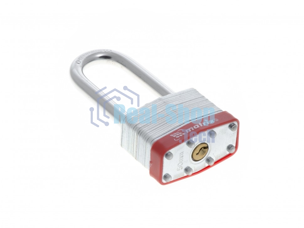 Замок Matrix навесной, 50 мм, удлиненная дужка