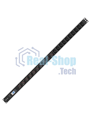 Вертикальный блок розеток с автоматом защиты ExeGate ServerPro PDU-V213 Al-10C1310S-EU2-1P (19