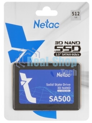 Накопитель SSD Netac SA500, 512Gb, SATA III, 2.5