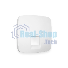Лицевая панель OMEGA (Белый матовый) для компьютерной/телефонной розетки RJ-45/RJ-11 QUANT OP1320