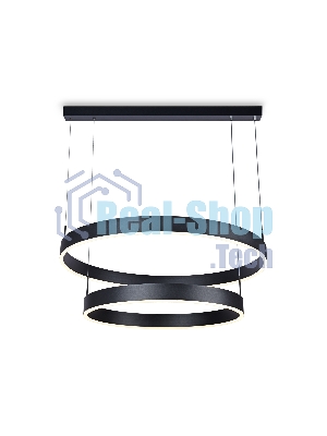 Светильник Ambrella light FA6618/2 BK черный 119W D600/800*750 (ПДУ РАДИО 2.4G)