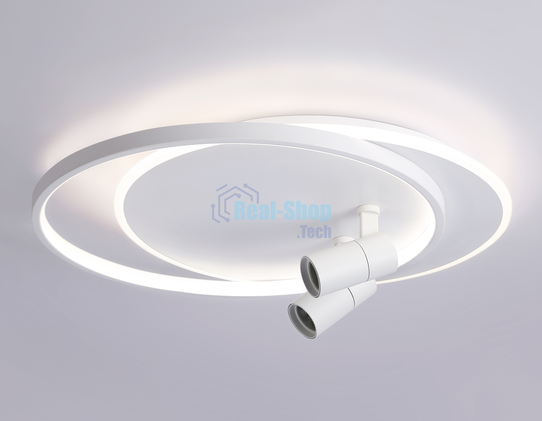 Светильник Ambrella light FL51391/1+2 WH белый 3000K-6400K 65W 560*480*120 (ПДУ РАДИО 2.4G)