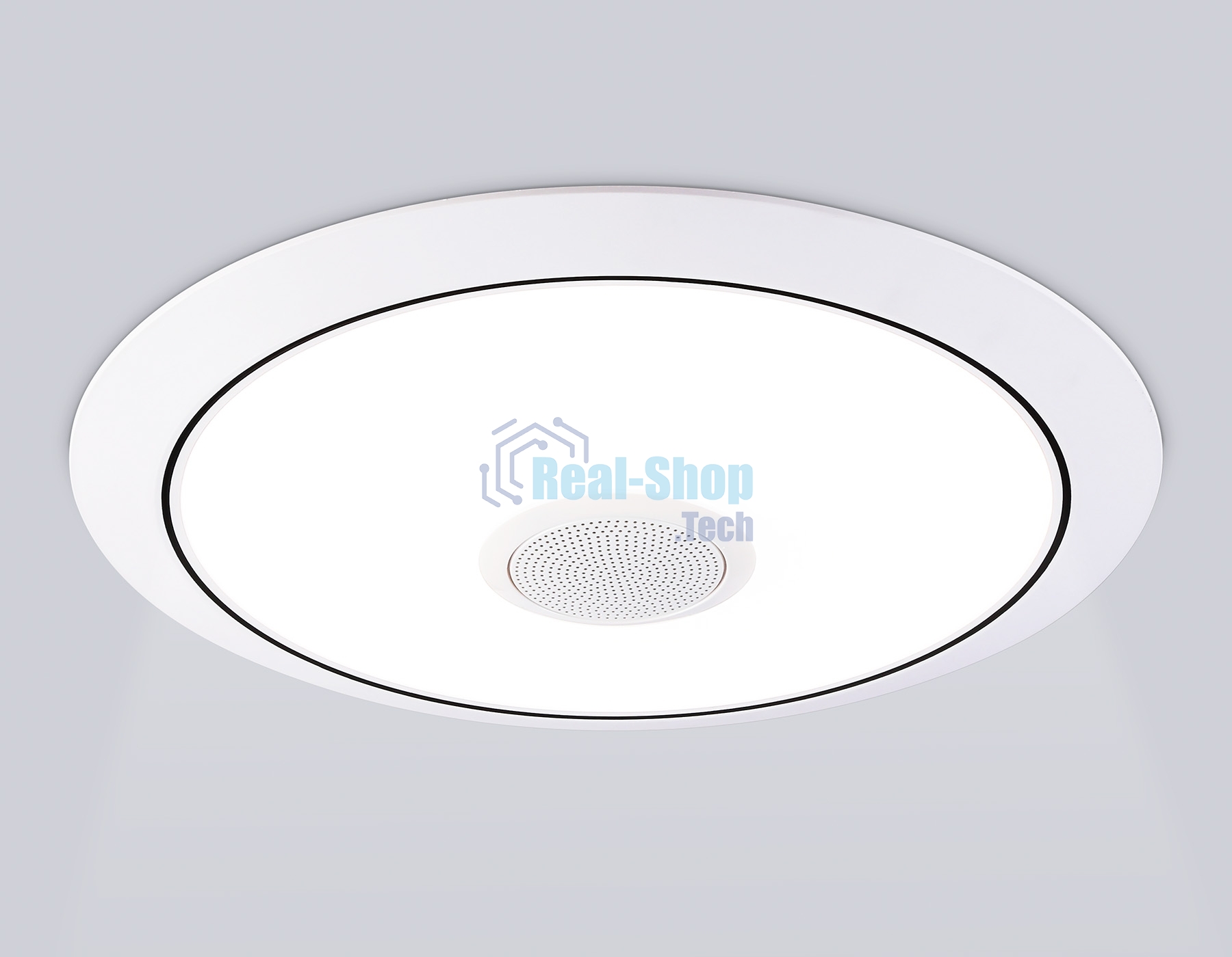 Музыкальный светодиодный светильник Ambrella light FZ720 WH белый IP20 52W 3000-6500K+RGB Music 450*65 (ПДУ ИК)