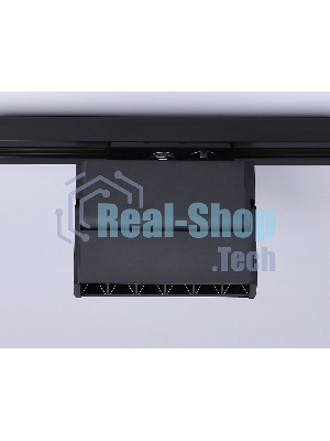 Трековый однофазный светодиодный светильник Ambrella light GL6813 BK черный LED 6W 3000K 24° 115*22*87