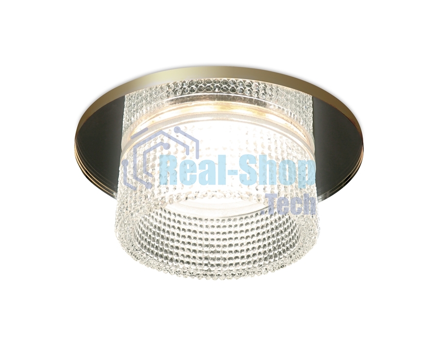 Светильник Ambrella light TN350 CH/CL хром/прозрачный GU5.3+3W (LED WHITE) D95*45