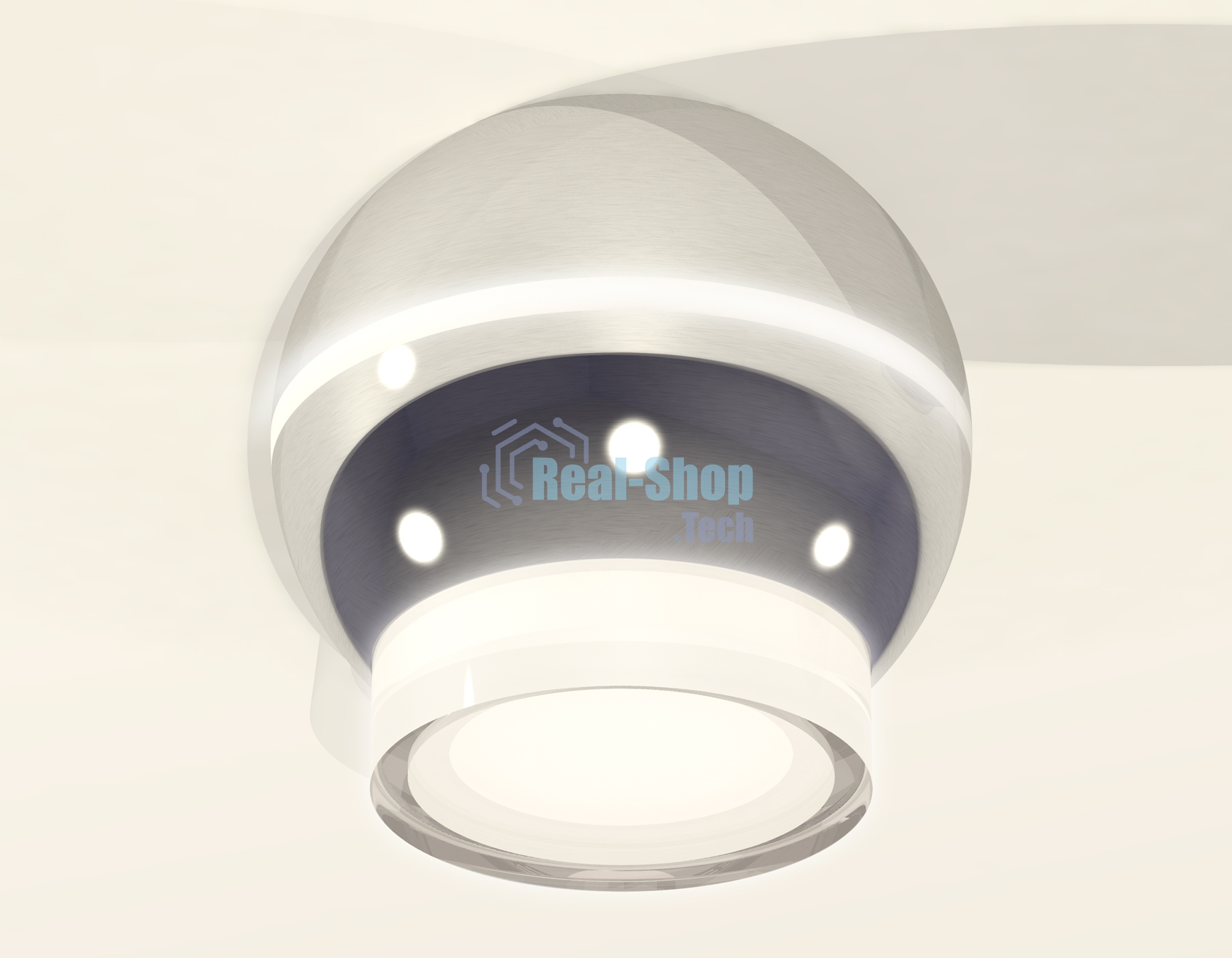 Светильник Ambrella Light XS1104031 PSL/FR серебро полированное/белый матовый MR16 GU5.3 LED 3W 4200K (C1104, N7160)