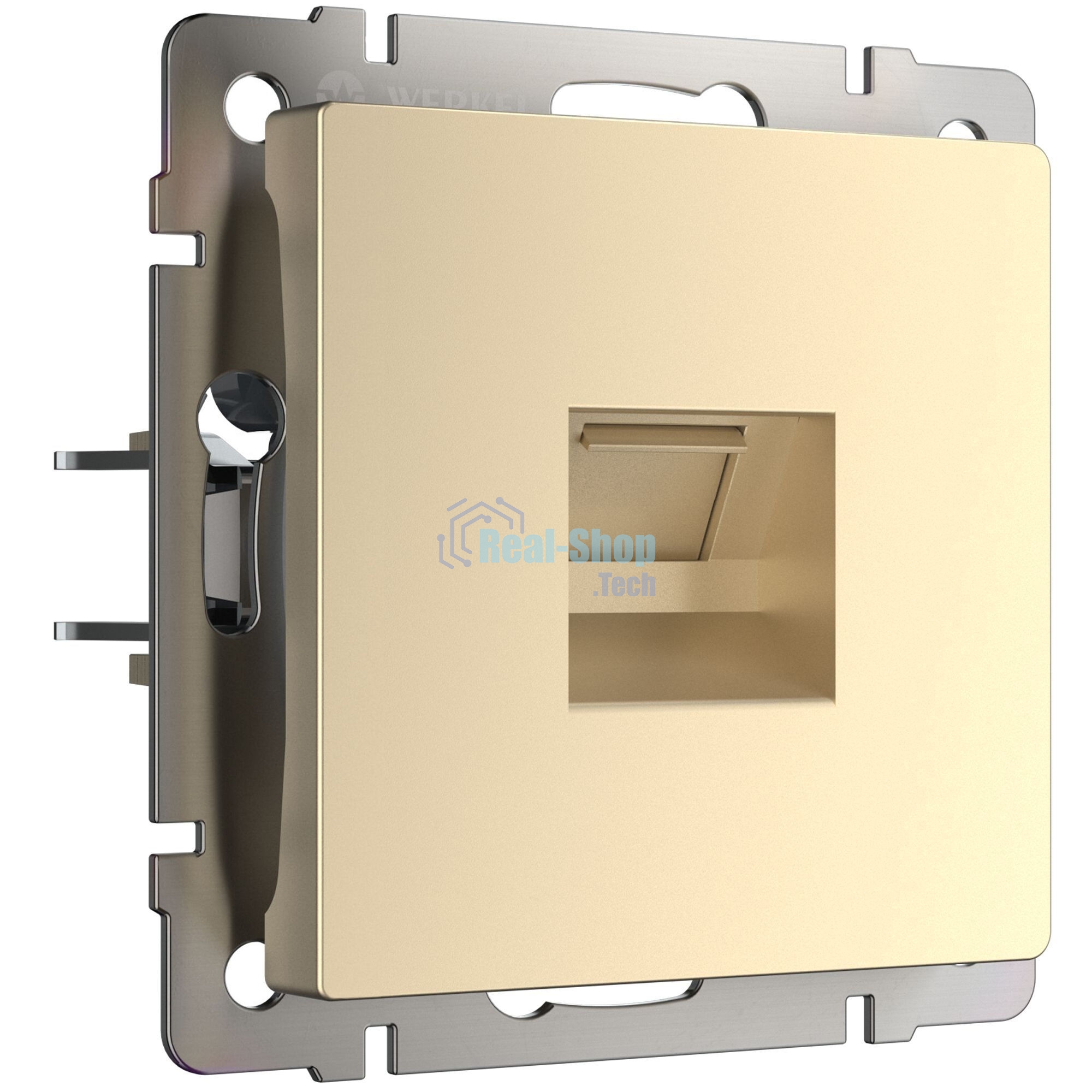 Розетка Ethernet RJ-45 (шампань)