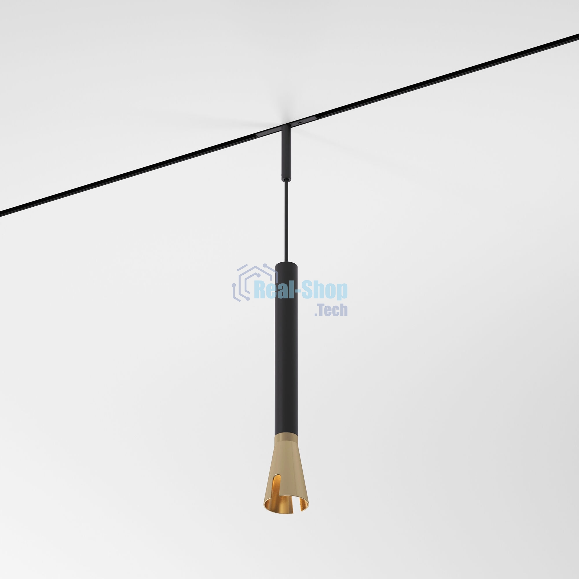 Трековый светильник Mini Magnetic 3W 3000K (черный/латунь) 85165/01