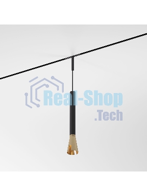 Трековый светильник Mini Magnetic 3W 3000K (черный/латунь) 85165/01
