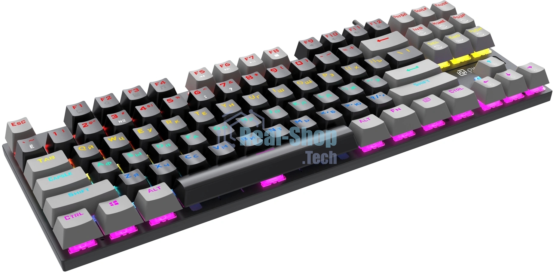 Клавиатура Oklick K600X проводная, USB Type-A, серый