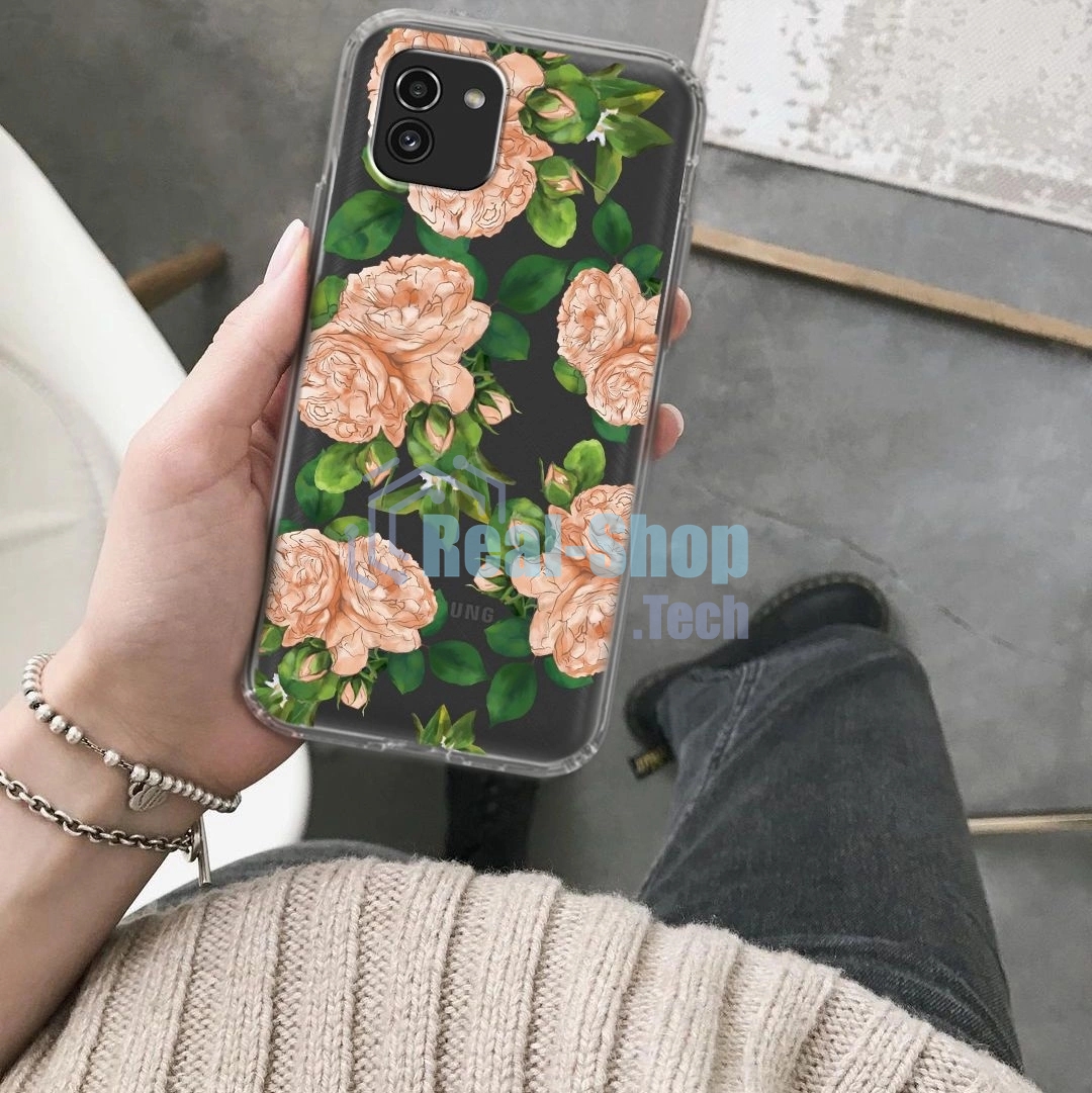 Чехол (клип-кейс) Gresso Air, для Samsung Galaxy A03, прозрачный/рисунок gr17aaae9196
