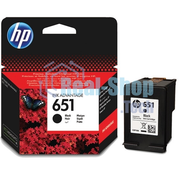 Картридж струйный HP 651 C2P10AE черный для HP DJ IA5575e (600 стр.)