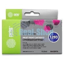 Картридж струйный Cactus CS-EPT1293 (T1293) пурпурный (10 мл) для Epson Stylus Office B42/BX305/BX305F/BX320/BX525/BX625/SX420/SX425