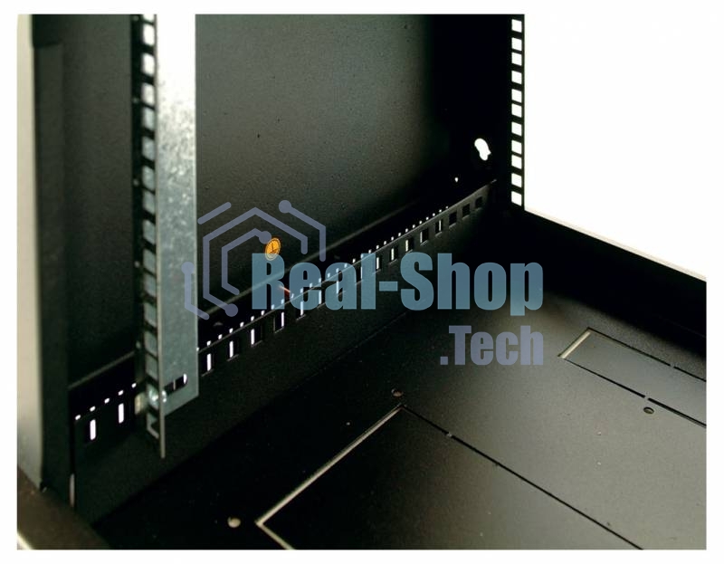 Шкаф настенный ЦМО ШРН-Э-9.500 9U 600x520 мм пер. дв. стекл несъемные бок. пан. серый