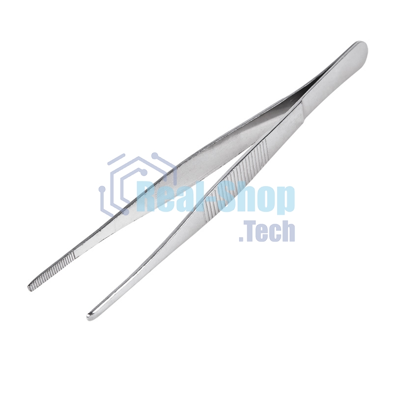 Пинцет прямой Rexant рифленый 160 мм (блистер)