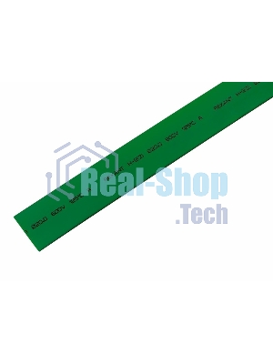 Трубка термоусадочная Rexant 20.0/10.0 1м зеленый