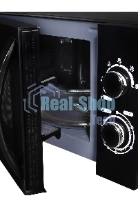 Микроволновая печь Hyundai HYM-M2063 черный, 20 л, 700 Вт, переключатели - поворотный механизм