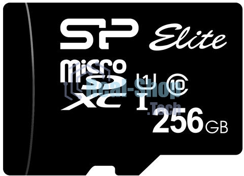 Флеш карта microSDXC 256Gb Class10 Silicon Power SP256GbSTXBV1V20 Elite w/o adapter