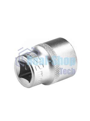 Головка торцевая Stels 22 мм, 12-гранная, CrV, под квадрат 1/2