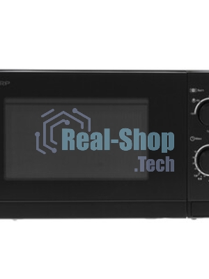 Микроволновая печь Sharp R-6000RK черный, 20 л, 800 Вт, переключатели - поворотный механизм