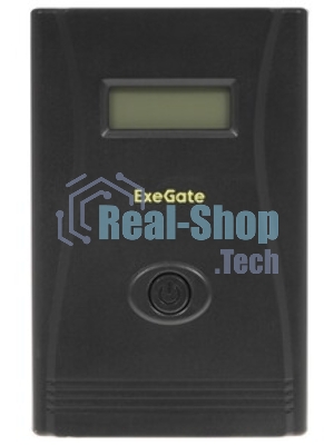 Источник бесперебойного питания ExeGate Smart LB-2200.LCD.AVR.4SH.USB (2200VA/1300W, цветной LCD, AVR, 4*Schuko, USB, батарея 12V 9Ah - 2 шт., металлический корпус, Black)