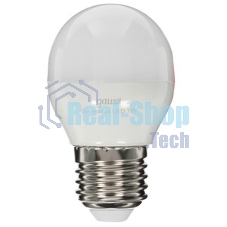 Лампа светодиодная Шар Gauss 7W 550lm 6500K Е27 шаг. диммирование LED