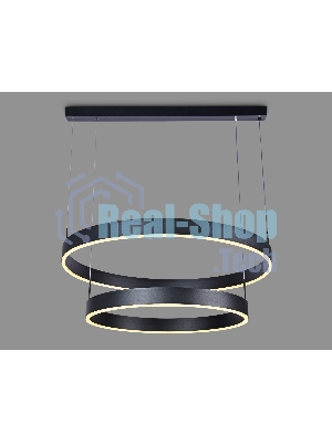 Светильник Ambrella light FA6618/2 BK черный 119W D600/800*750 (ПДУ РАДИО 2.4G)