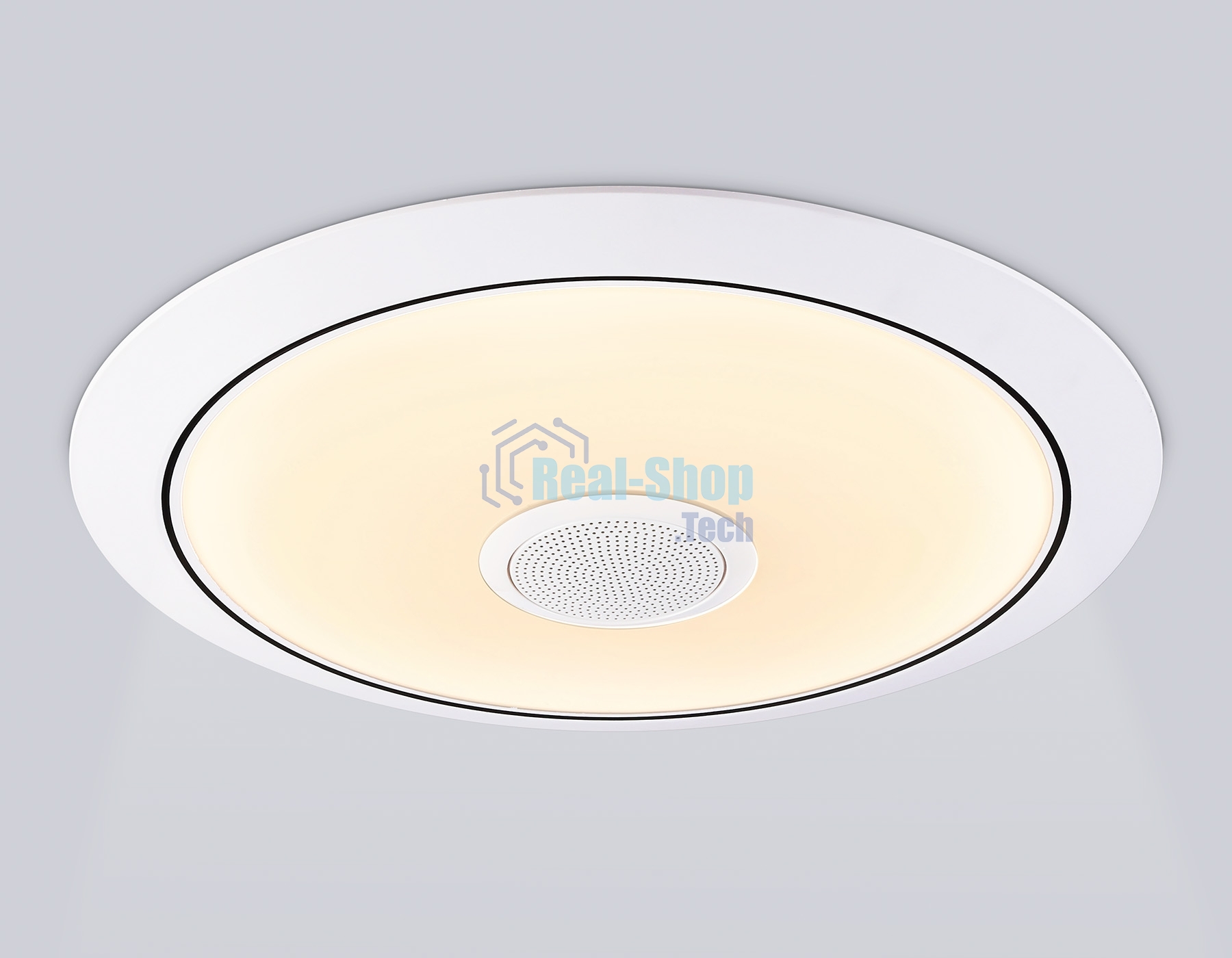Музыкальный светодиодный светильник Ambrella light FZ720 WH белый IP20 52W 3000-6500K+RGB Music 450*65 (ПДУ ИК)