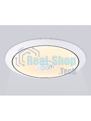 Музыкальный светодиодный светильник Ambrella light FZ720 WH белый IP20 52W 3000-6500K+RGB Music 450*65 (ПДУ ИК)