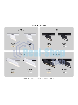 Трековый однофазный светодиодный светильник Ambrella light GL6813 BK черный LED 6W 3000K 24° 115*22*87