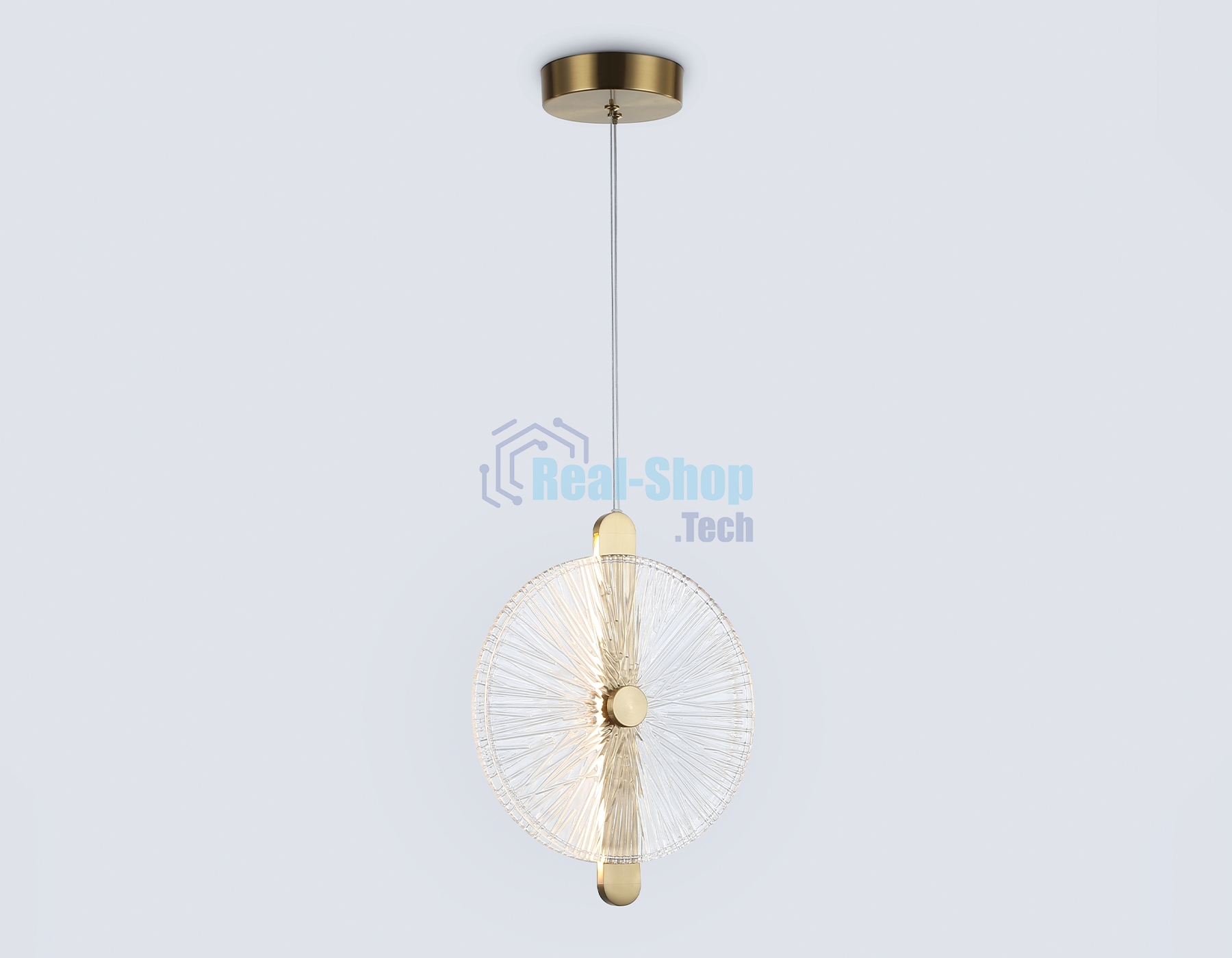 Светильник Ambrella light LH31147 BS/CL латунь/прозрачный 13W 3000K 280*60*350