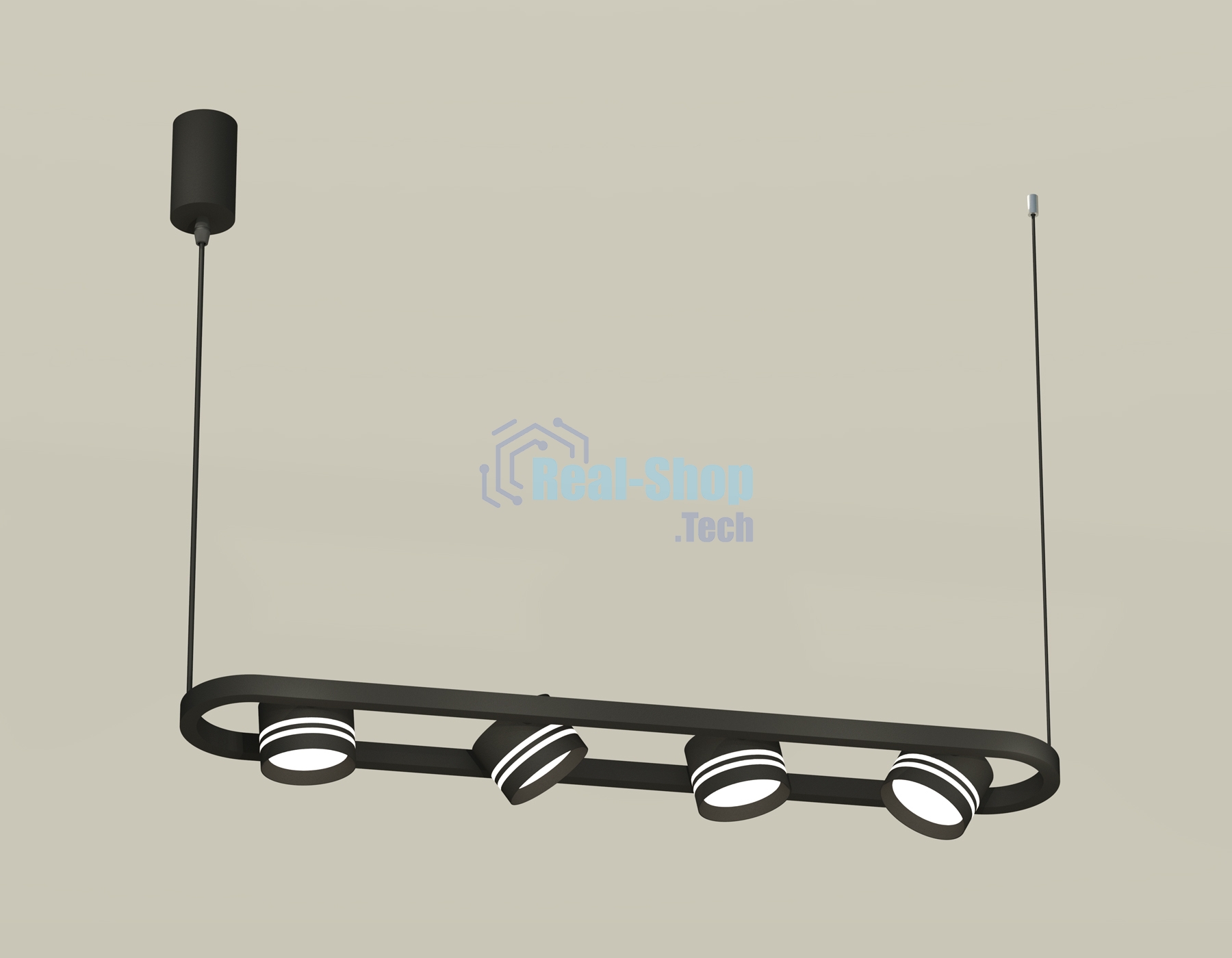 Светильник Ambrella light XB9164153/4 SBK/FR черный песок/белый матовый GX53 (C9164, N8478)