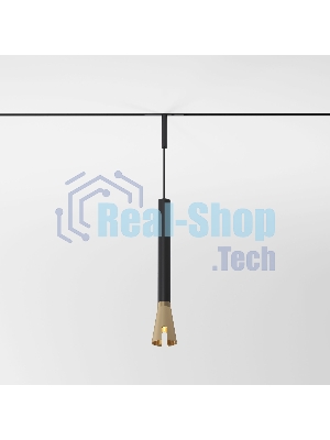Трековый светильник Mini Magnetic 3W 3000K (черный/латунь) 85165/01